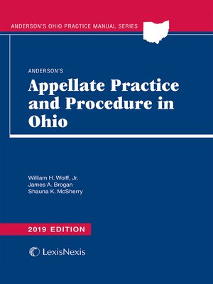 cover image of Anderson's Appellate Practice and Procedure in Ohio